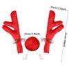 Christmas Car Decoration Reindeer Antlers Kit with Red Nose and Bell Navidad Rudolph Accessory Christmas Holiday Atmosphere Gift