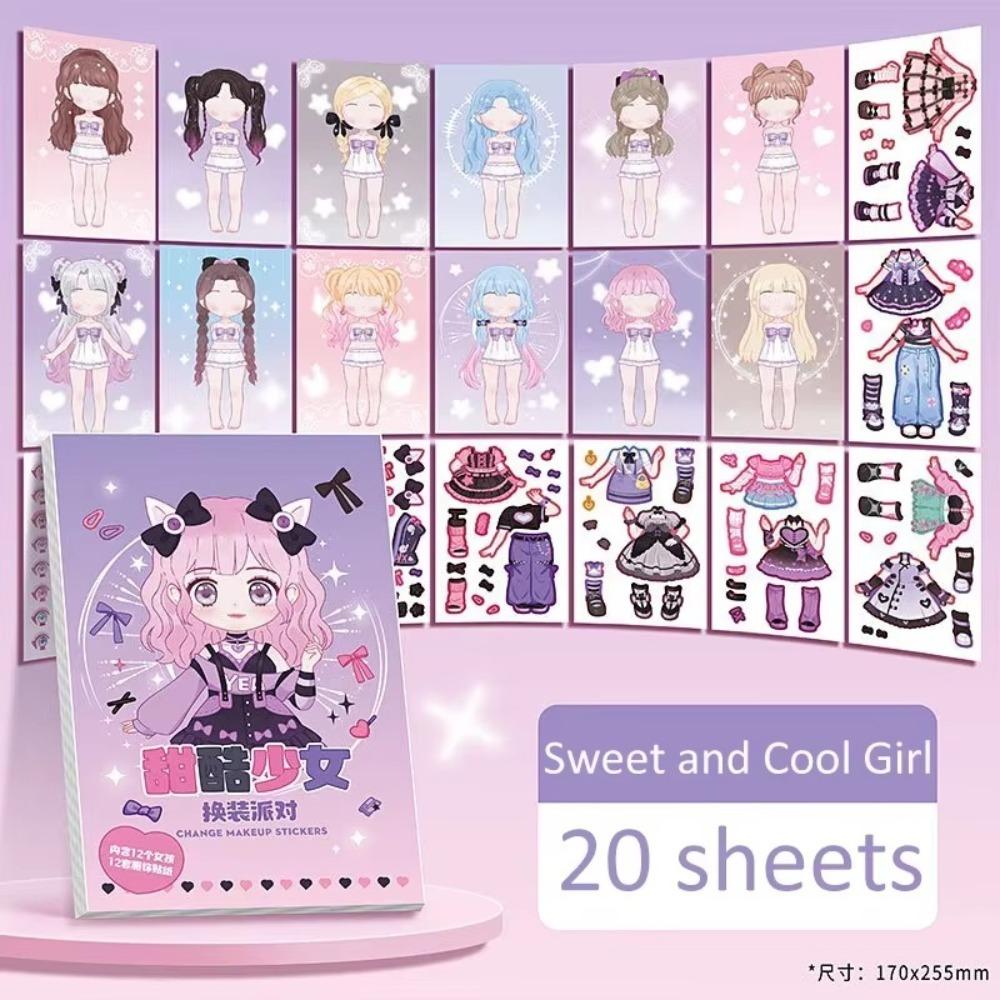 

Книга наклеек «Не резать» для одевалок «Мультяшный макияж» «Головоломка» для девочек-наклеек C