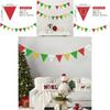 Triangle Christmas Decorative Flag Banners For Vibrant Holiday Atmosphere And Projects Diy