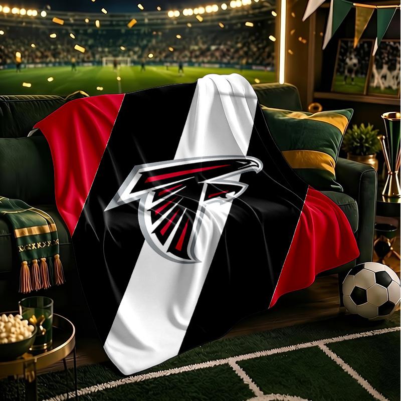 Atlanta Logo Blanket Lightweight Flannel Bedding Blanket Perfect for Travel, Camping, Living Rooms, Offices, Sofas, Fan Christmas gift