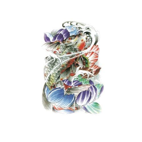 

Татуировка наклейка Цветочная рука Половина руки Водонепроницаемая татуировка наклейка Благоприятное значение Татуировка в китайском стиле 148*210MM