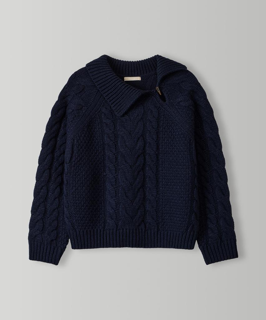 CHERI AUBE Leon Fisherman Knit - Navy