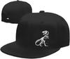Chapéu Snapback com Estampa Gráfica de Esqueleto de Dinossauro T Rex Aba Reta Ajustável Boné de Beisebol Adulto para Uso Externo