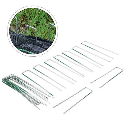 20PCS Synthetic Artificial Grass Turf Pins U Fastening Lawn Tent Pegs  Mat