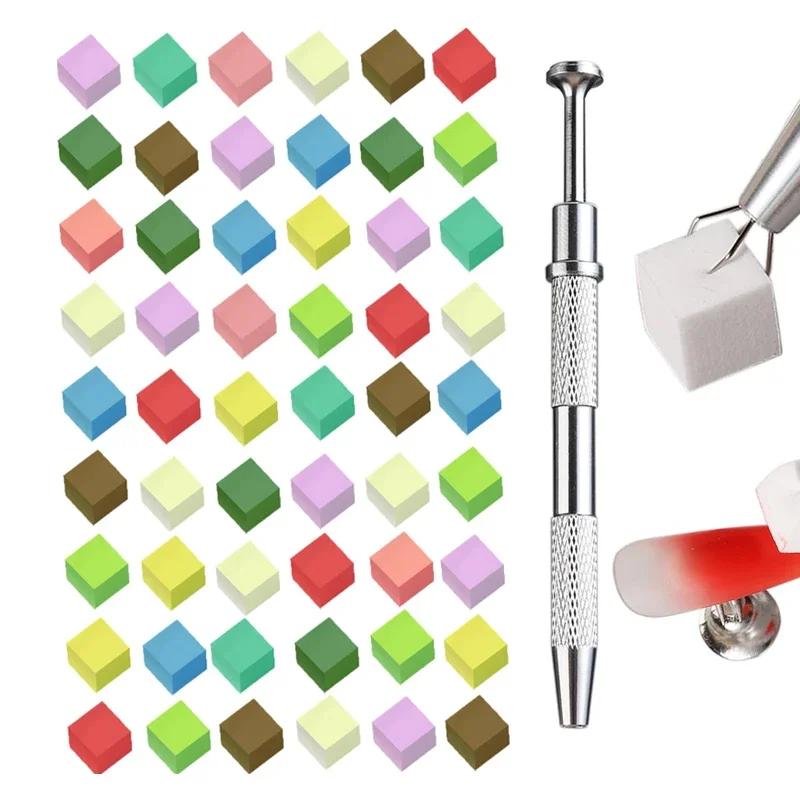 

Square Nail Art Sponge Set Gradient Nail Brushes Gel Polish Design Nail Sponge Grab Pen Manicure Supplies 229w