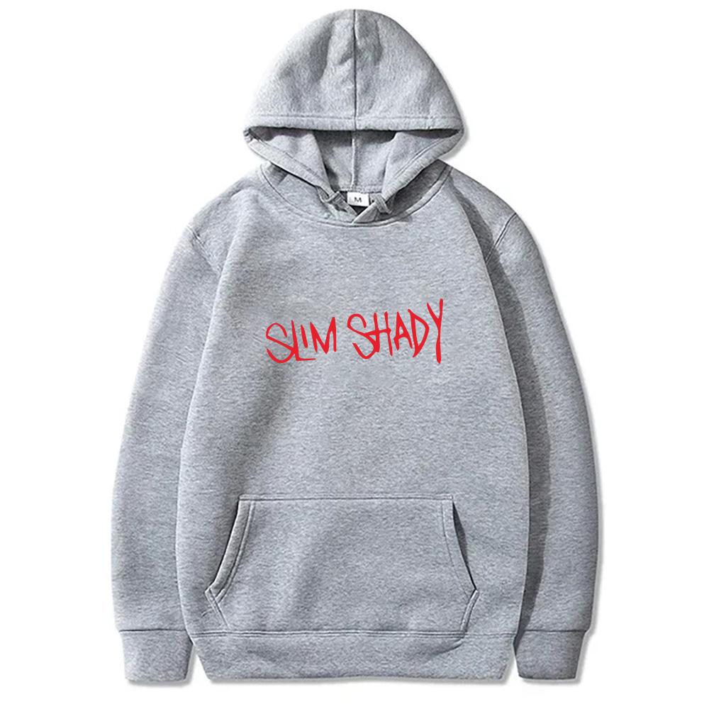 Eminem Slim Shady Hoodie 90s Rapper Eminem Graphic Sweatshirt Fall Men's Cool Hip Hop Vintage Pullovers Unisex Gothic Streetwear