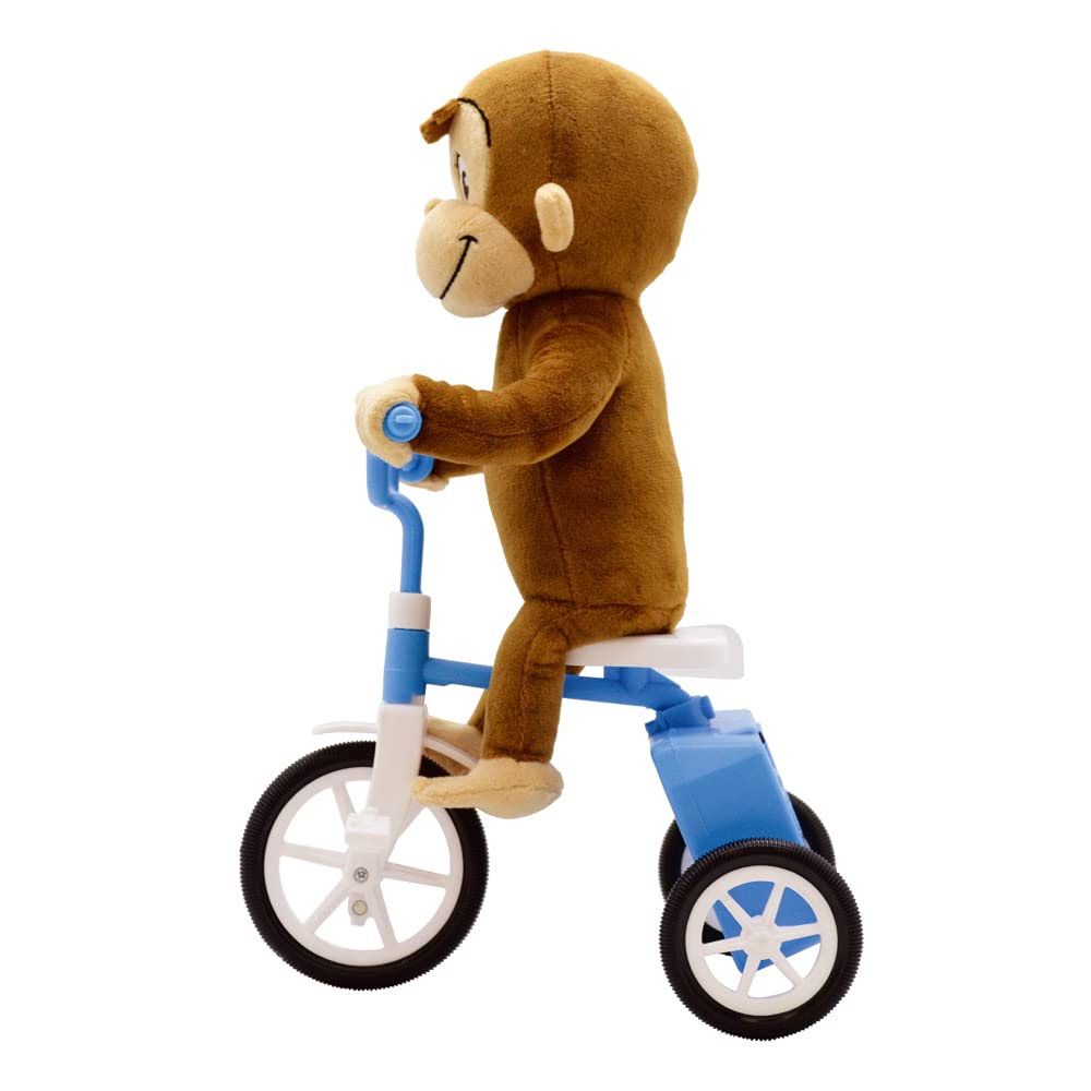 Curious George Tricycle Gimmick Plush Toy (Normal)