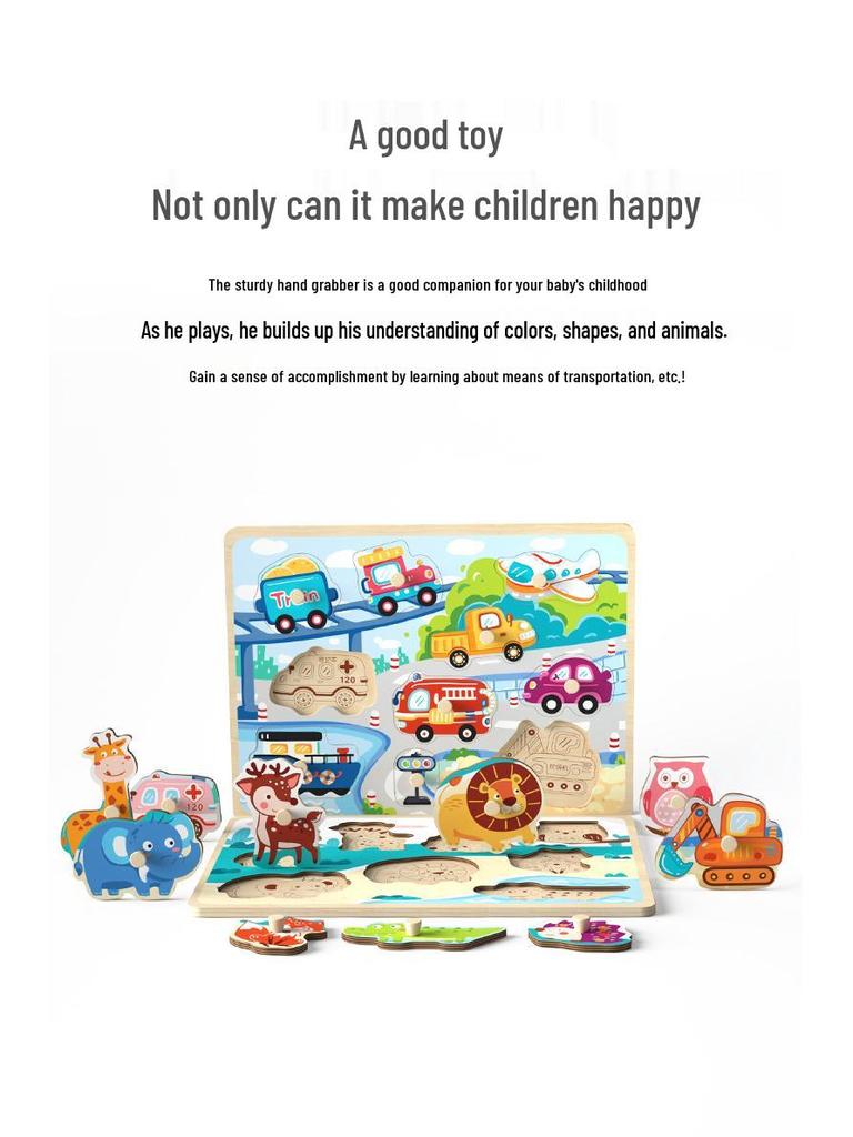 Baby Shape Matching Blocks Puzzle for Toddlers - Educational Toys for 1-Year-Old Boys and Girls
