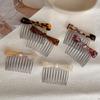 Barrettes Acetic Acid Bow Hair Comb Fixed Combs Bow Hair Clip Cute Bowknot Hairpin  Student