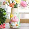 Synthetic Resins Mushrooms Vase Aesthetic Mushrooms Planter  Flower Arrangement