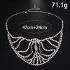 European and American Exaggerated Rhinestone Mask Personality Advanced Sense Pearl Mask Ball Mask