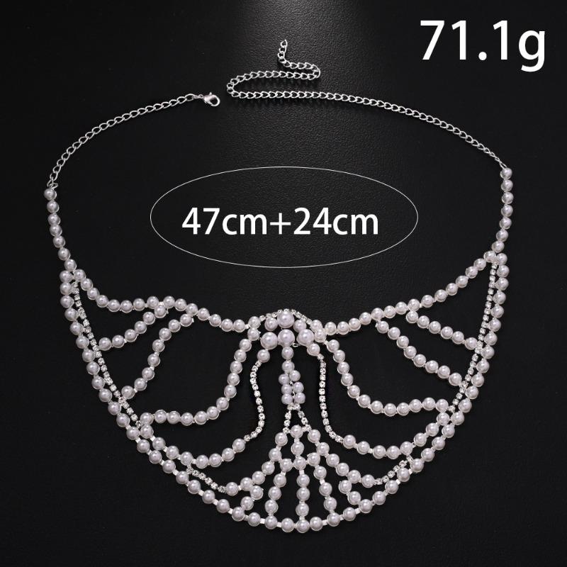 European and American Exaggerated Rhinestone Mask Personality Advanced Sense Pearl Mask Ball Mask
