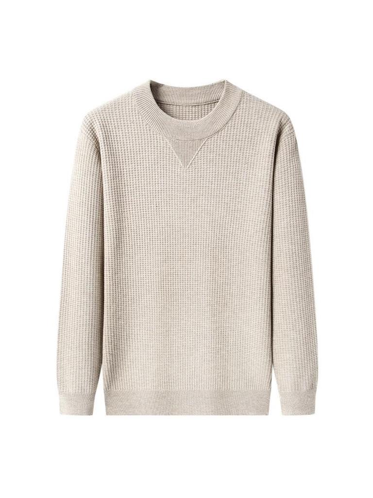 Men's Versatile Knit Round Neck Sweater - Autumn/Winter Bestseller