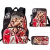 Set Zaino Scolastico CR7 per Bambini Tessuto Oxford Borsa a Doppio Scomparto con Tasca Frontale Astuccio Tracolla Ergonomico Dorsale