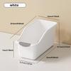Curved Storage Box Heavy Duty Plastic Organizer Under Sink Cabinet Storage Bins for Kitchen Bathroom Cleaning Supplies Space Saving Container