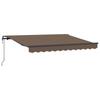 Retractable Awning Taupe 400 X 350 Cm Fabric and Aluminum