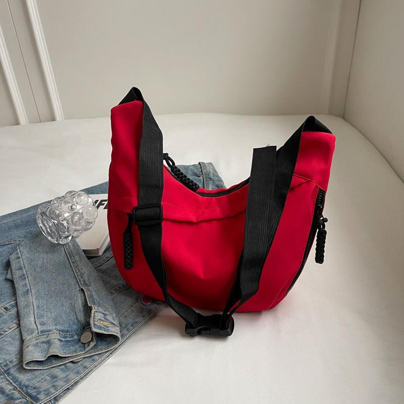 Fashionable Nylon Commuter Bag Large Capacity Casual Solid Color Korean Style Tote For Women