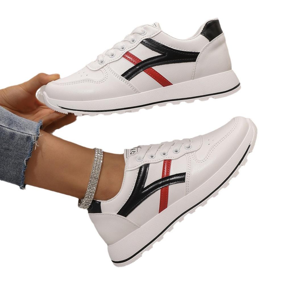 2024 little white shoes women's autumn new Korean version flat-soled soft-soled soft-faced Forrest Gump shoes sports and leisure shoes