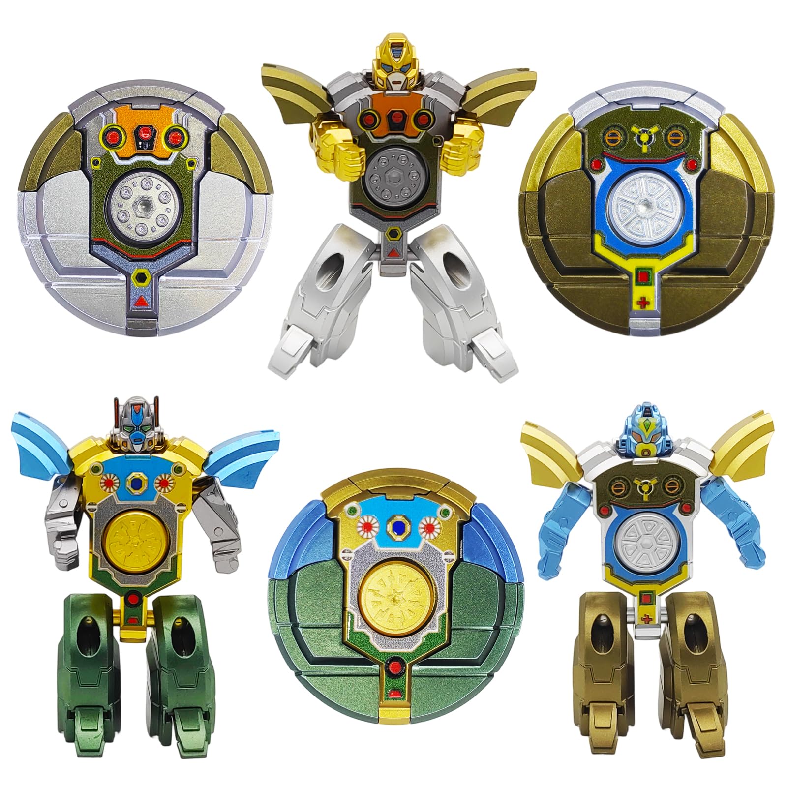 

Robot Transformation Fidget Spinner Hand Spinner Toys Deformable Robot Fingertip Gyros Stress Reliefsensory Fidget Toys (As shown-5043)- 8cm