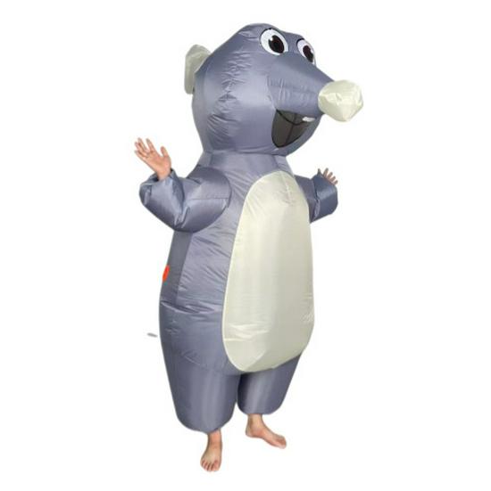 Opblaasbaar Muis Paaskostuum met Geschilderde Eieren Attributen en Zonnebril