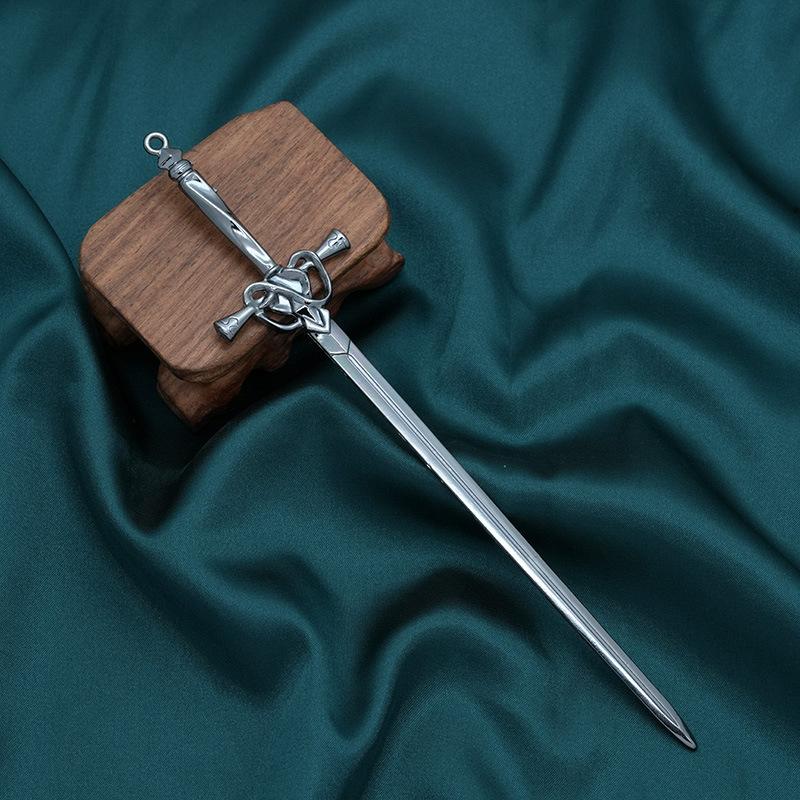 Antique Sword Hairpin, High-End Retro Hanfu Headgear, Hair Accessories, Women'S Plate Hairpin, New Chinese Accessories