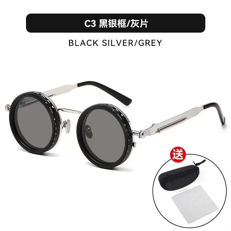ND file adjustable dimming sunglasses fishing driving filters retro glasses UV protection punk polarized sunglasses