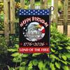 250th Anniversary America Garden Flag 250 Years of Freedom Patriotic Banner 4th of July Yard Sign for Independence Day Memorial Day Gift