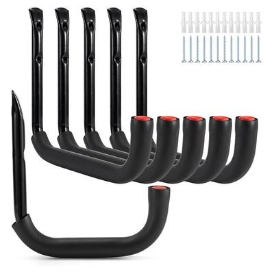 A25F-Wall Mounted Heavy-Duty Garage Hooks Set For Bikes, Ladders Tools-Organizer Hanger