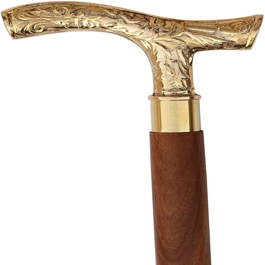 Walking Stick - Men Derby Canes and Wooden Walking Stick for Men and Women - 37" Natural Wood Unisex Cane