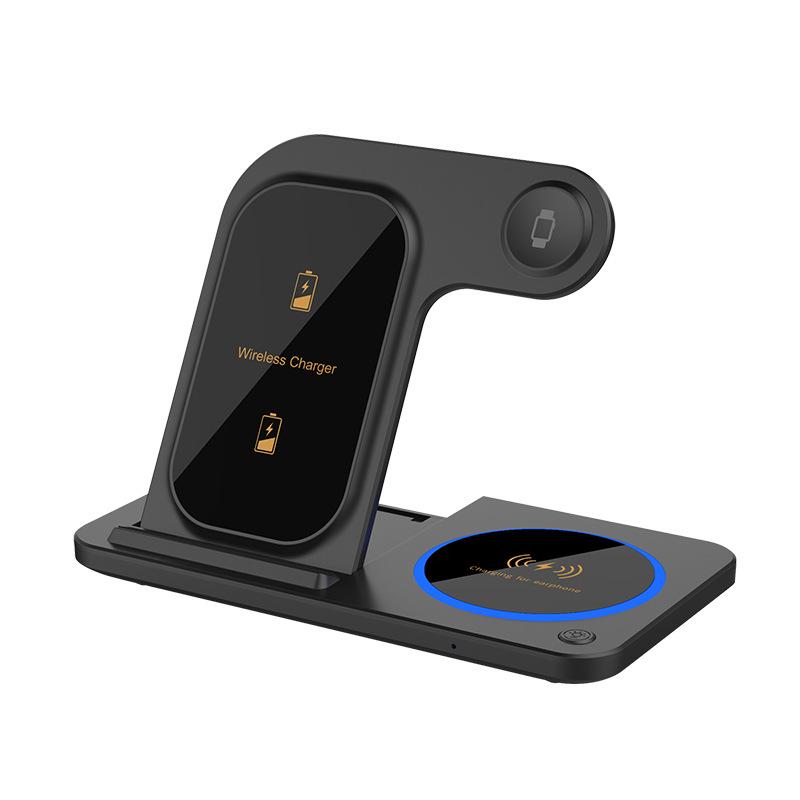 Three-in-One Ultra-thin Folding Wireless Charger Desk Stand - 22W Magnetic Fast Charging