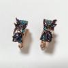 Accessories Green Leaf Shape Set Purple Crystal Zircon Set New New Green