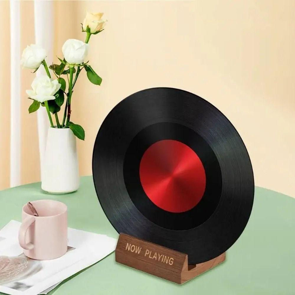 Single Holder Wooden Vinyl Record Holder Natural LP Display Shelf Album Display