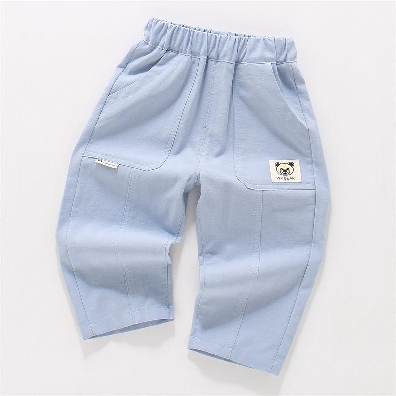 Cotton Boys' Casual Pants Summer New Thin and Versatile Loose Straight Leg Pants