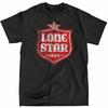 T-shirt Nera Vintage Lone Star Beer Spedizione Veloce Alta Qualità