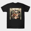 Men Black Print T-shirt Flicker Dodo Titmouse 8647 No-Cut Transfer Paper Print Cotton Tshirt