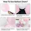 White Pink Balloons Arch Kit Metallic Pink Confetti Balloon Garland Baby Shower Gender Reveal Birthday Party Wedding Decoration