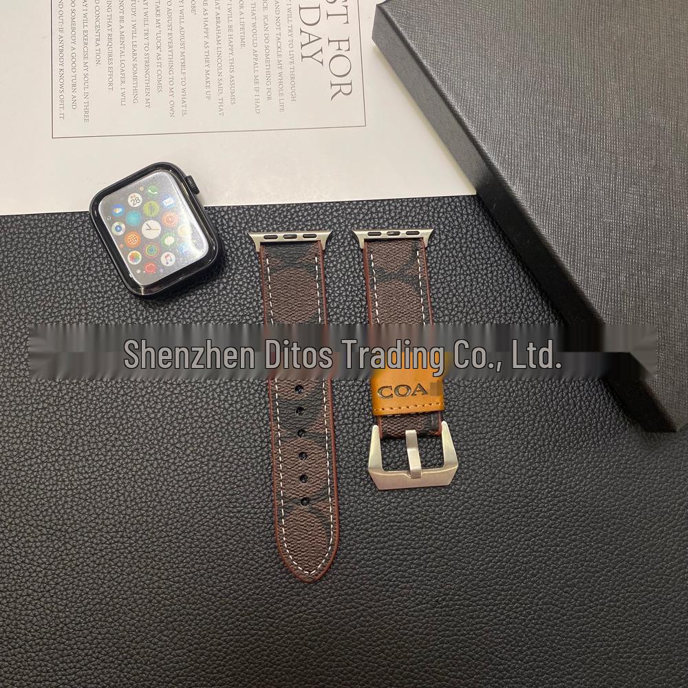 "Luxusní evropský a americký kožený řemínek pro Apple Watch" (Model S109876SE)"