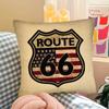 pc Fashion US Route  Cool Anime Pillow Case Fashion Square Pillowcase Bedroom Sofa Room Ins Decoration Leisure
