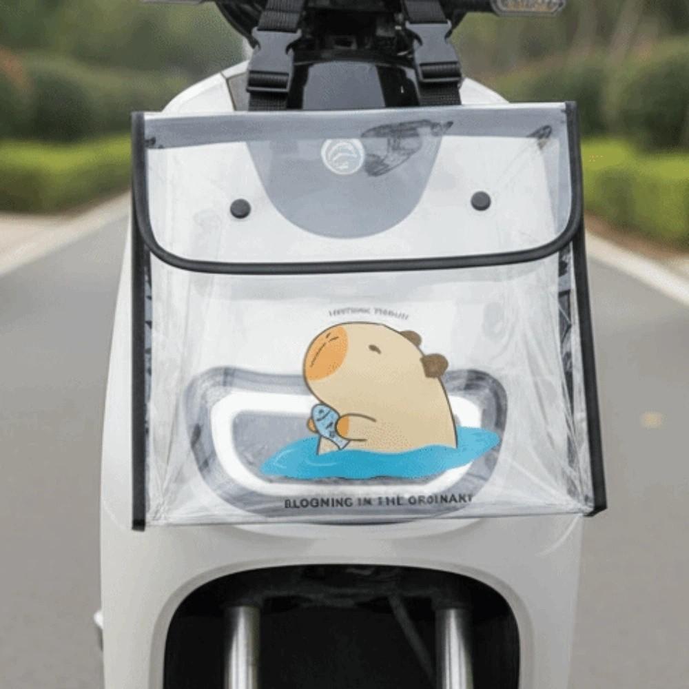 Adjustable Strap Transparent Front Hanging Bag Lightweight PVC Square Waterproof Pouch Large Capacity Universal PVC Storage Pack
