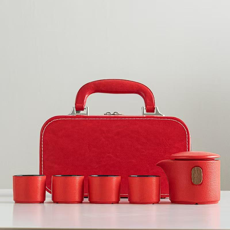 

Portable Gongfu Tea Set for Travel - Ideal for Outdoor Use & Corporate Gifts