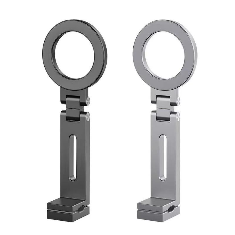 1PC Magnetic Mobile Phone Holder Plastic Folding Rotary Travel Portable Desktop Holder