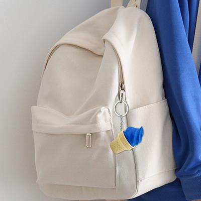Yousheng 3D Printed Ice Cream Keychain Stress Relief Ice Cream Cone Sensory Fidget Key Ring Desk Toy Bag Backpack Purse