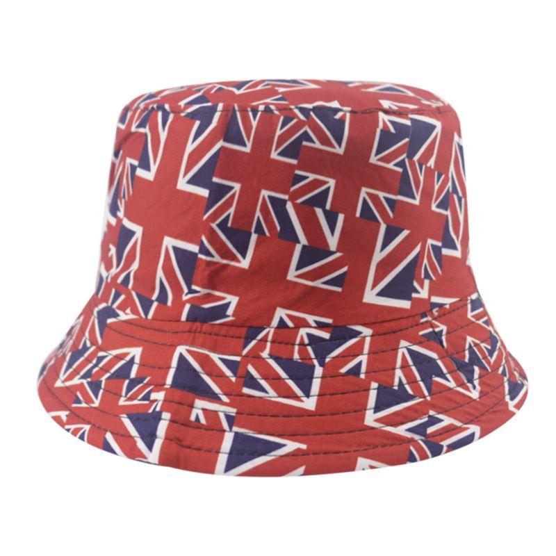 

Унисекс двусторонняя панама Jack Union Юбилей Королевы Британский Большой Флаг красный