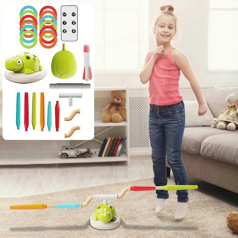 toys Dragon Sportss Machine Children Skyrockets Children's Garden Sense Training Toys Parent-child Interactive Ring Tool Jumps Rope blue