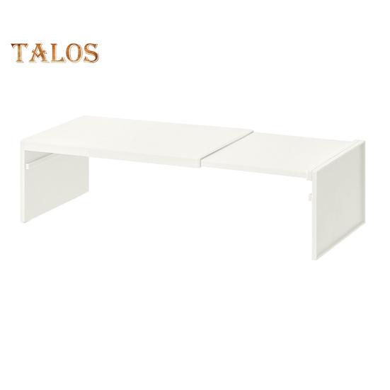 

Выдвижная полка для хранения тарелок, столовых приборов, приправ, организация кухонных шкафов и прилавков, многоуровневые полки, увеличивающие пространство, вместимость 20 фунтов бежевый