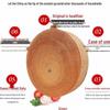 Solid Wood Chopping Board with Steel Ring