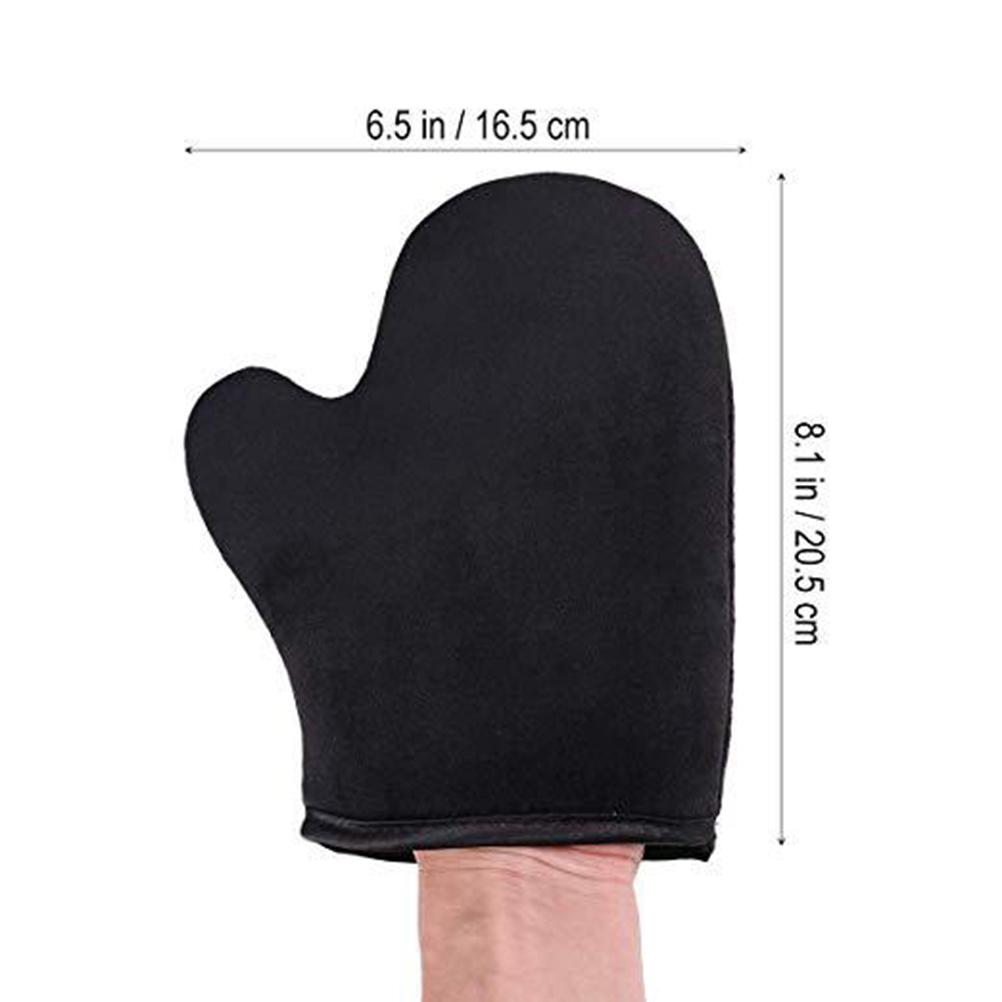 Self Tanning Mitt Applicator Sunless Tanner Glove Reusable Tanning Lotion Applicator Glove for Face and Body Black
