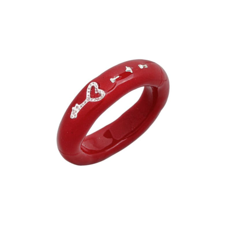 nff heart key shape ring