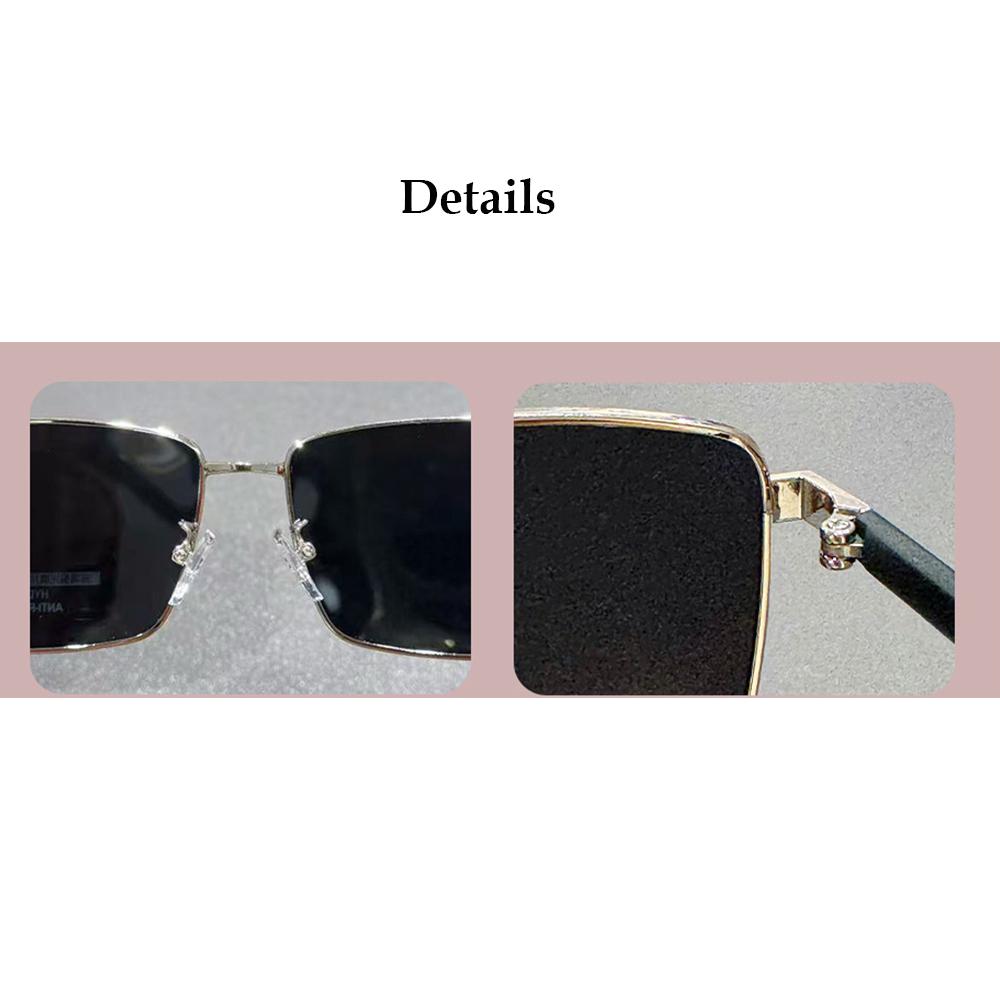 Metal Frame Polarized Sunglasses Man UV400 Lenses Lightweight Retro Square Sun Glasses Male Driving Shades Pilot Eyewear Goggles