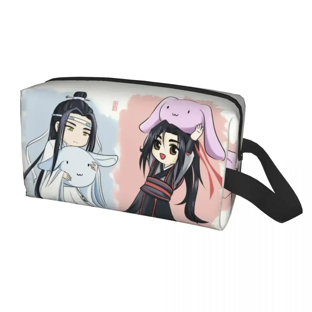 Logo Sekty Gusu Lan Kosmetyczka Kobiety Podróżny Organizer na Kosmetyki Moda The Untamed Wei Wuxian Przechowywanie Torby na Przybory Toaletowe